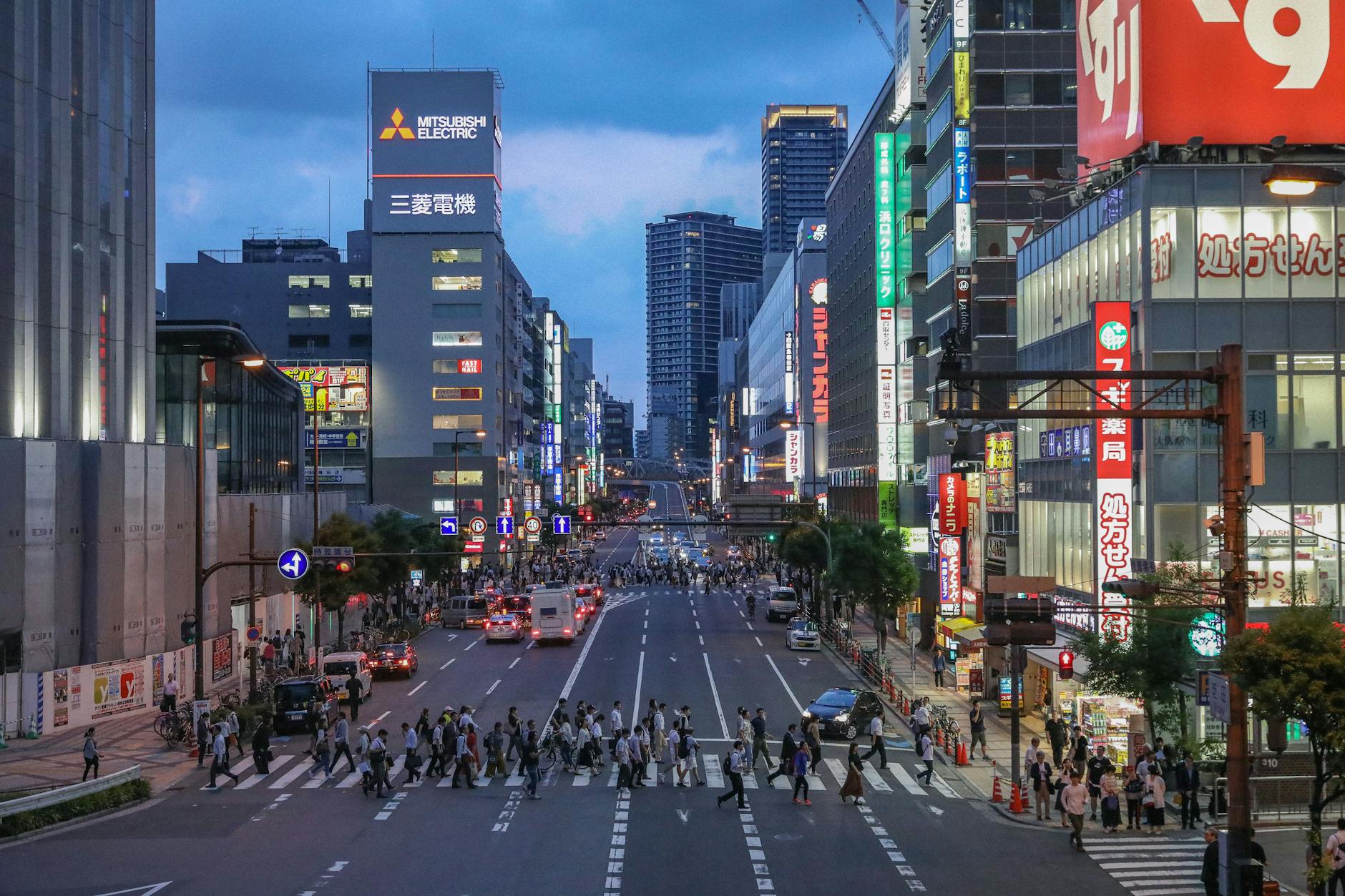 people walking on pedestrian lane